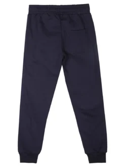 Kappa Pantaloni tuta da bambino con polsini e interno caldo cotone - blu scuro