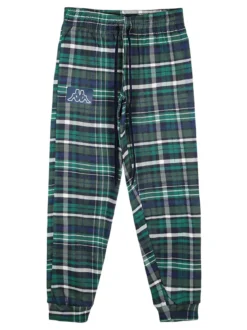 Kappa Pigiama da ragazza in cotone interlock con pantaloni a quadri - blu scuro
