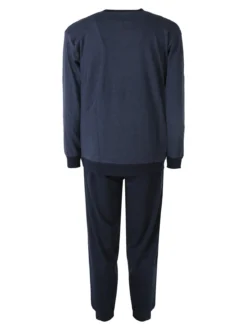 Kappa Pigiama da uomo in misto cotone interlock con logo - jeans