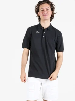 Kappa Polo da uomo in cotone a manica corta con logo
