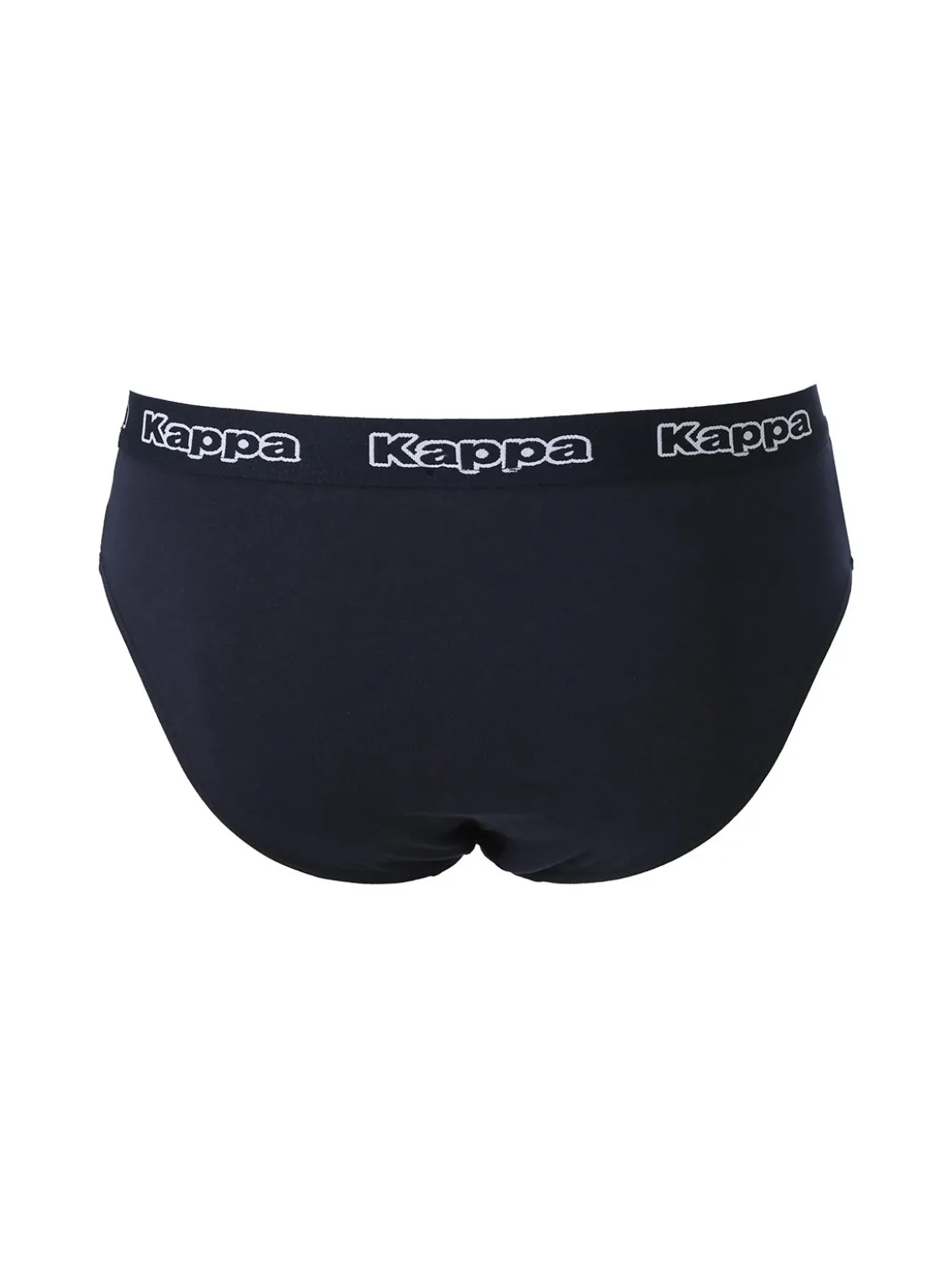 Kappa Slip da uomo in cotone con scritta - blu scuro
