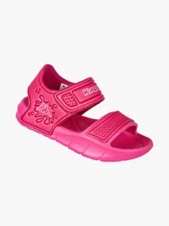Kappa SPLASH Sandali da bambina in gomma con cinturino a strappo - fucsia