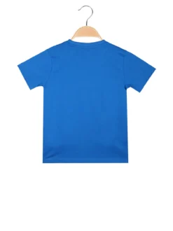 Kappa T-shirt da ragazzo in cotone con logo - blu