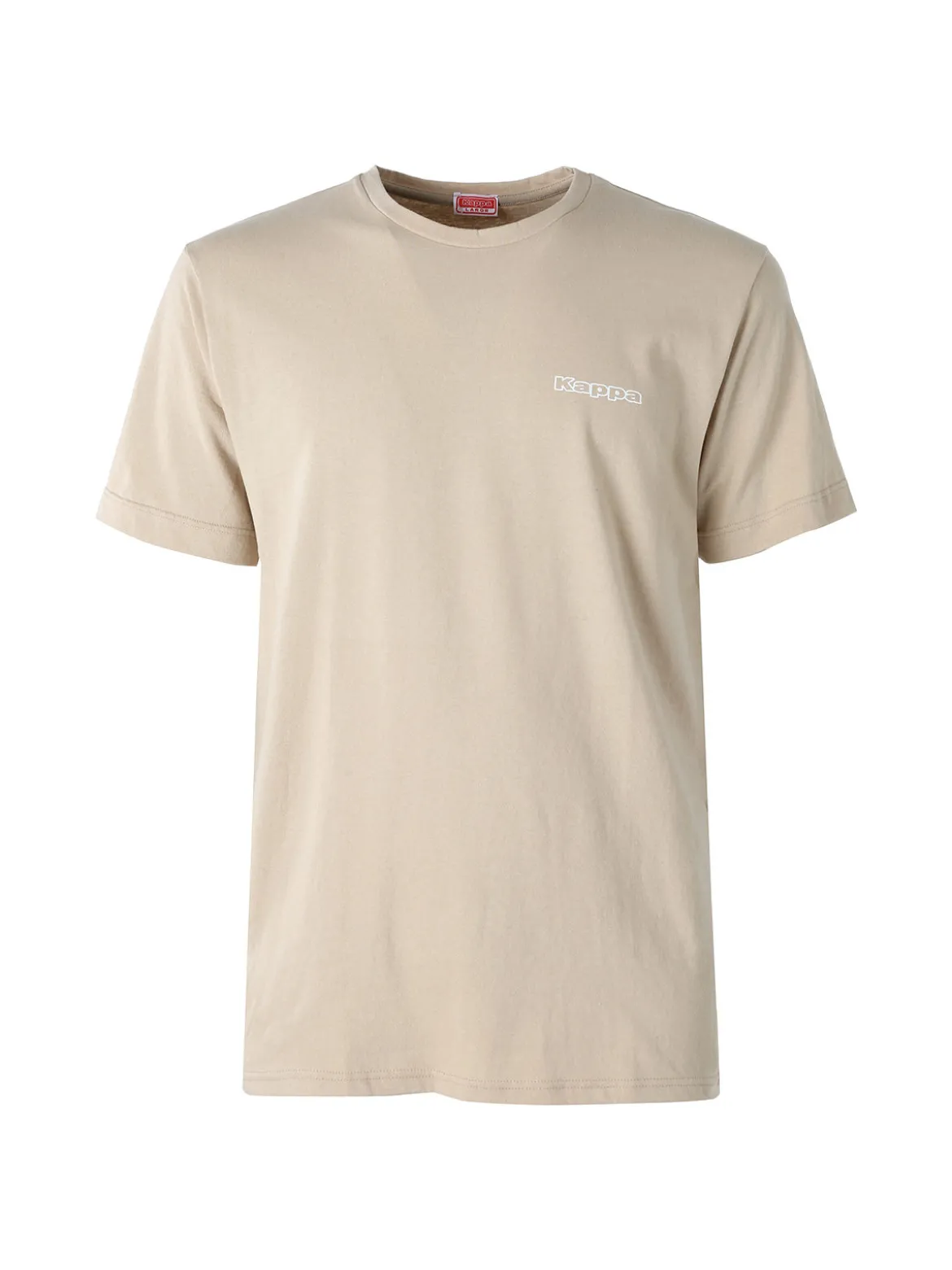 Kappa T-shirt da uomo con logo - sabbia