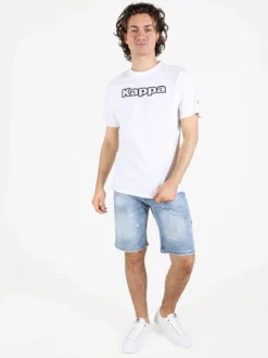 Kappa T-shirt da uomo in cotone con stampa scritta