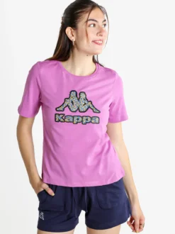 Kappa T-shirt donna in cotone con logo