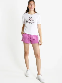 Kappa T-shirt donna in cotone con logo a pois