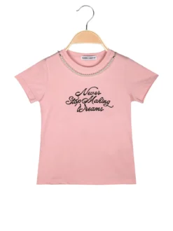 Karino Kids T-shirt da bambina con collana di perle