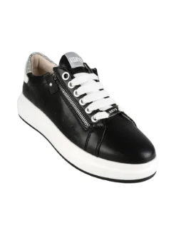 Keys Sneakers donna stringate con zip laterali e dettagli glitter