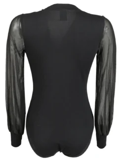 Kissimo CASSANDRA Maglia a body con maniche velate