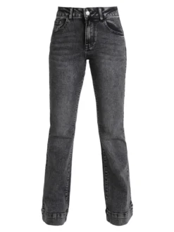 Kiss Pink Jeans donna push up a zampa - nero