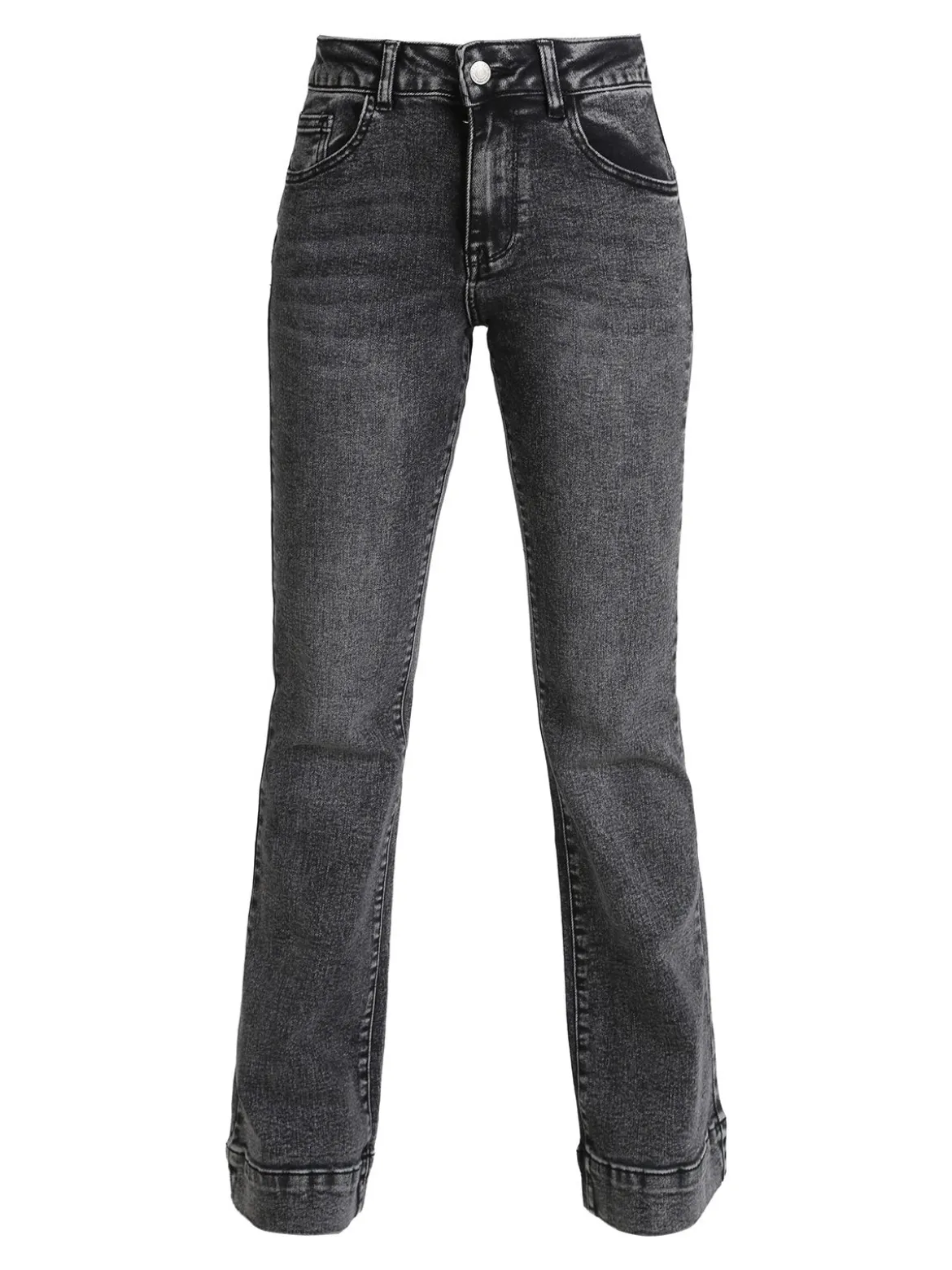 Kiss Pink Jeans donna push up a zampa - nero