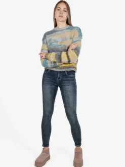 Kiss Pink Jeans donna skinny push up