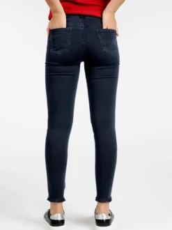 Kiss Pink Pantaloni slim fit con strappi