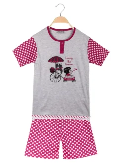 Kotton Pigiama corto in cotone da bambina