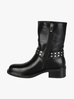 La Flor Stivaletti donna biker con cinturino di borchie