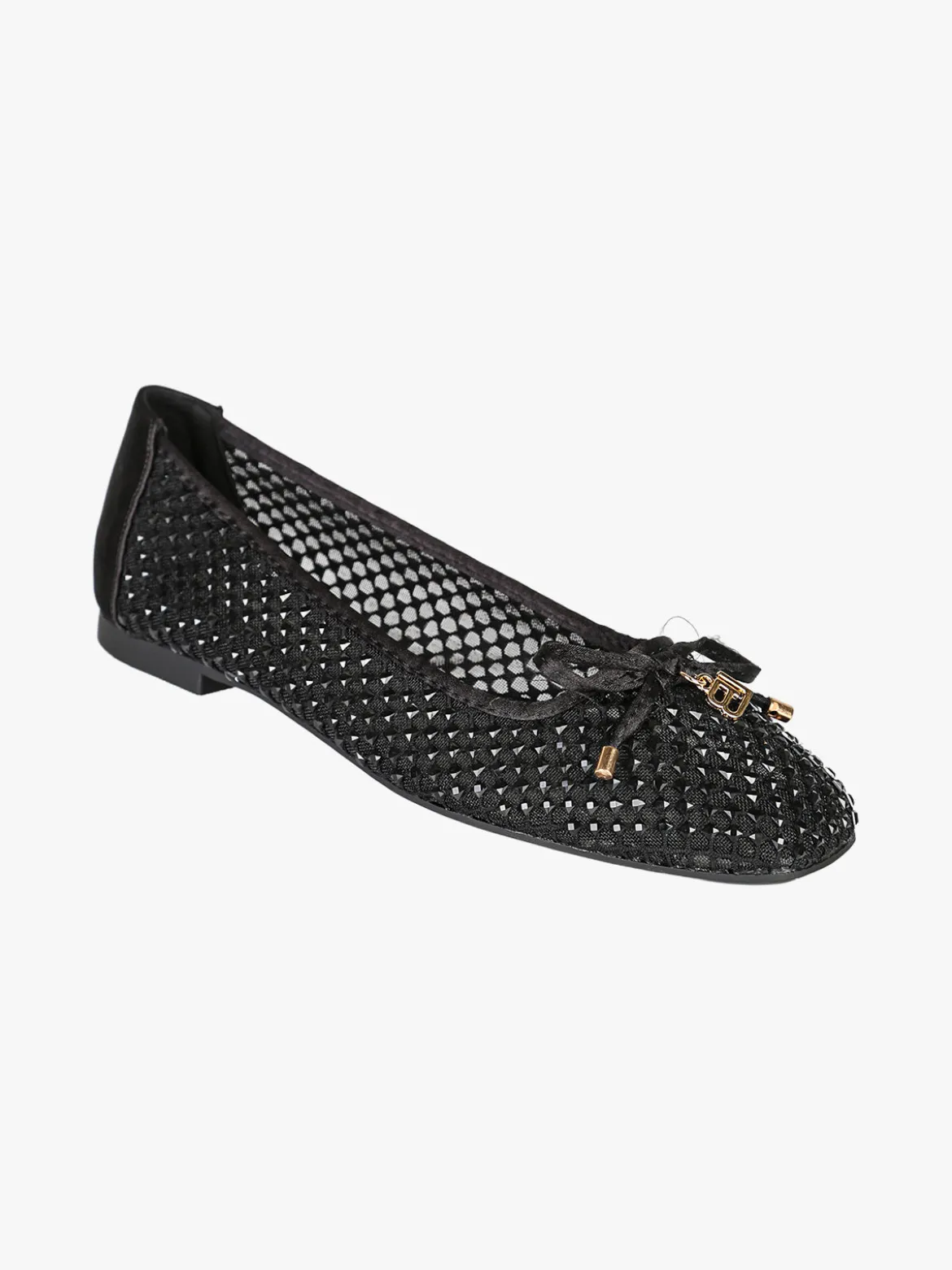Laura Biagiotti Ballerine donna in tulle con strass - nero