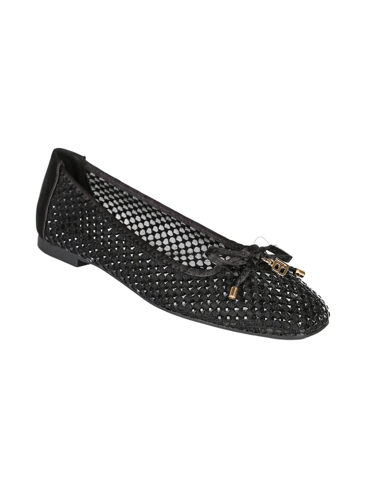 Laura Biagiotti Ballerine donna in tulle con strass - nero