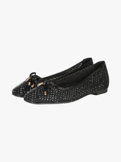 Laura Biagiotti Ballerine donna in tulle con strass - nero