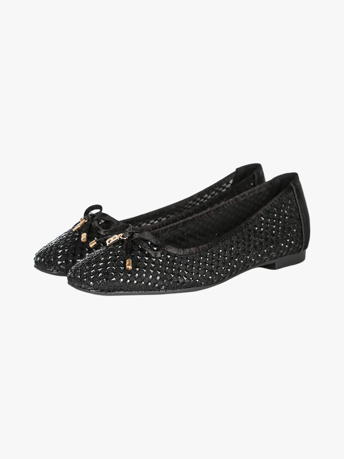 Laura Biagiotti Ballerine donna in tulle con strass - nero