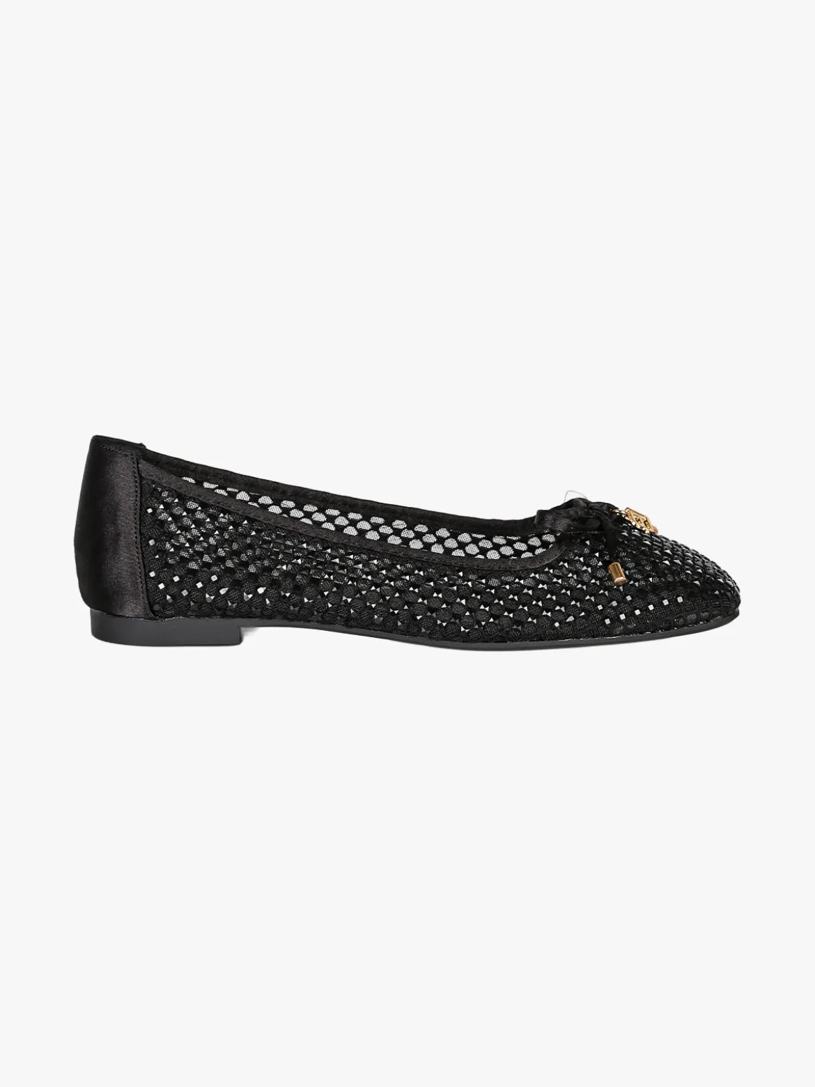 Laura Biagiotti Ballerine donna in tulle con strass - nero