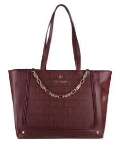 Laura Biagiotti Borsa donna tote con catena - bordeaux