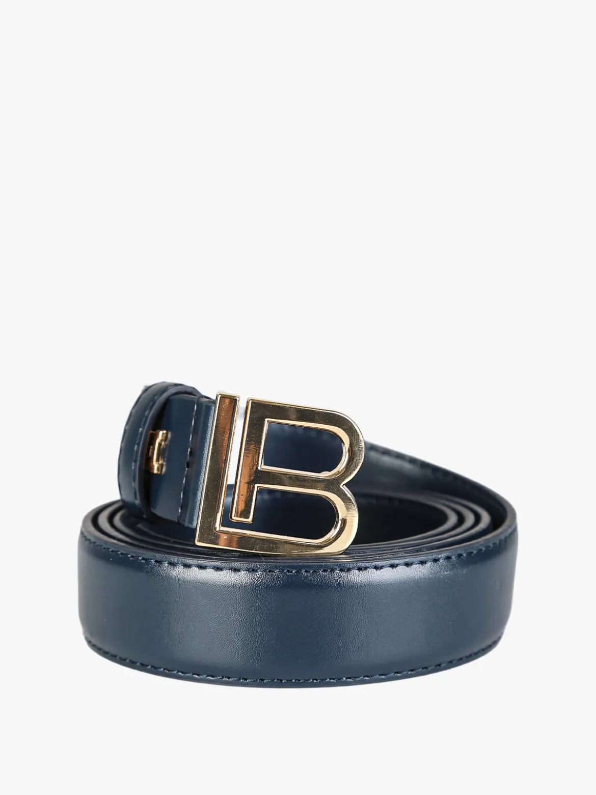 Laura Biagiotti Cintura da donna in pelle rivestita con logo - blu