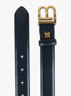 Laura Biagiotti Cintura da donna in pelle rivestita con logo - blu