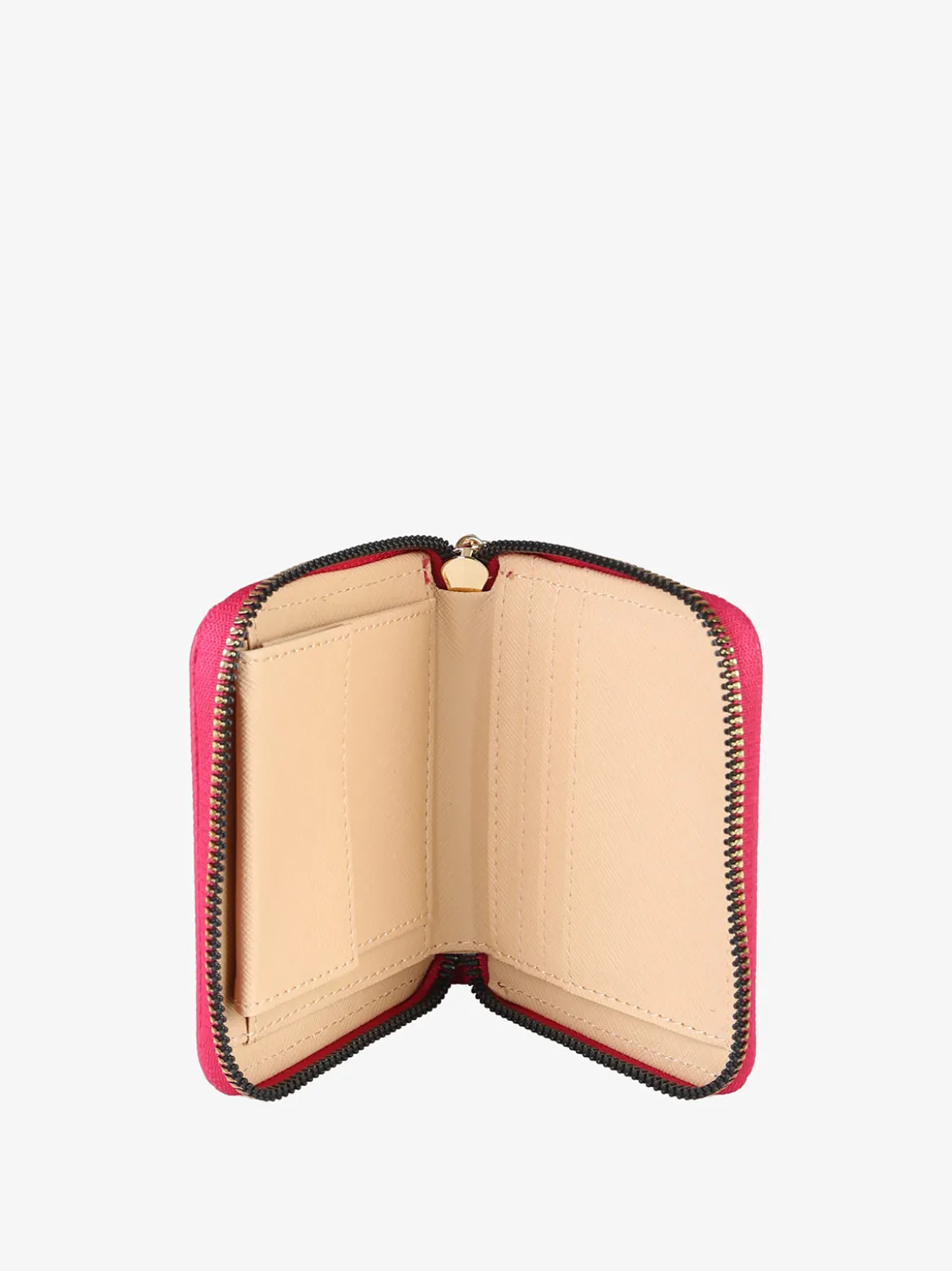 Laura Biagiotti Portafoglio mini da donna zip e logo - fucsia