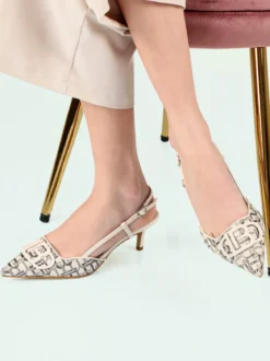 Laura Biagiotti Slingback donna a punta con tacco a spillo