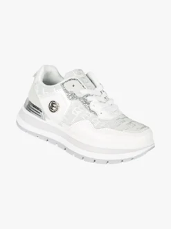 Laura Biagiotti Sneakers da donna con paltform e glitter - bianco