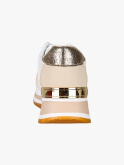Laura Biagiotti Sneakers donna con paltform e strass - beige