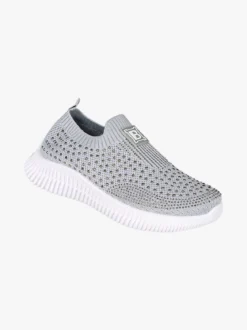 Laura Biagiotti Sneakers donna slip on con borchie - grigio