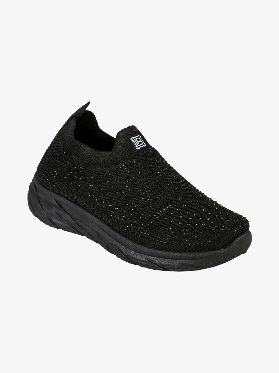 Laura Biagiotti Sneakers donna slip on con borchie - nero