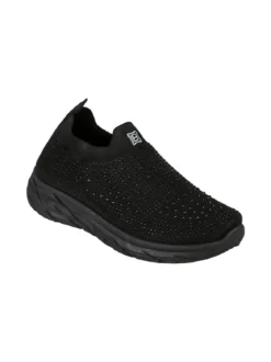 Laura Biagiotti Sneakers donna slip on con borchie - nero