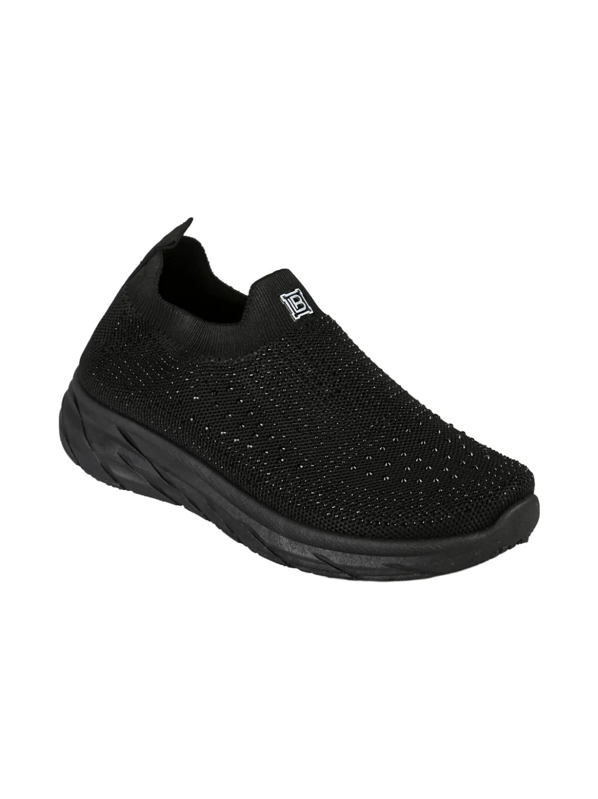 Laura Biagiotti Sneakers donna slip on con borchie - nero