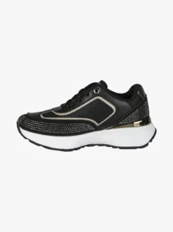 Laura Biagiotti Sneakers donna stringata con micro borchie - nero