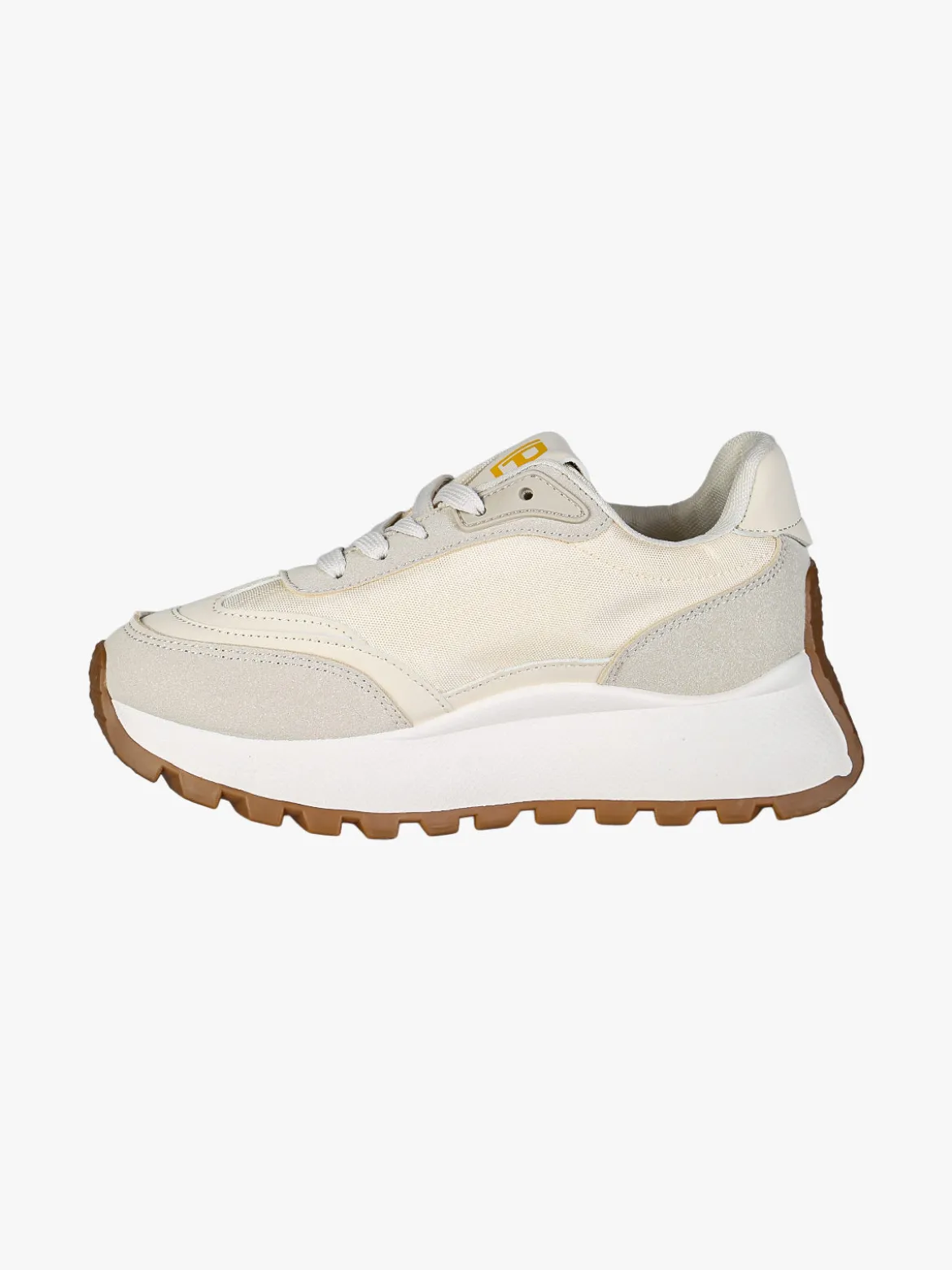 Laura Biagiotti Sneakers donna stringate con platform - beige