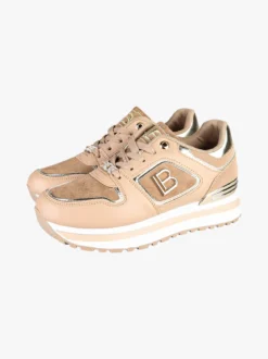 Laura Biagiotti Sneakers donna stringate con platform - cammello