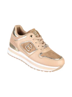 Laura Biagiotti Sneakers donna stringate con platform - cammello
