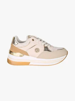 Laura Biagiotti Sneakers stringate da donna con paltform - beige