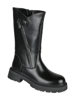 Laura Biagiotti Stivaletti donna chunky con cerniere - nero