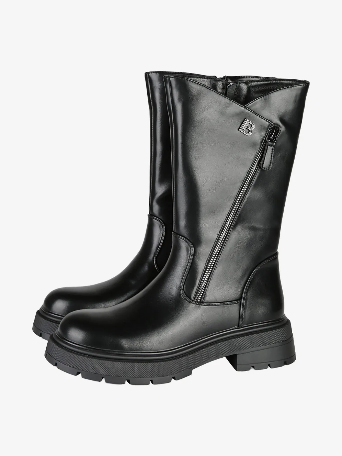 Laura Biagiotti Stivaletti donna chunky con cerniere - nero