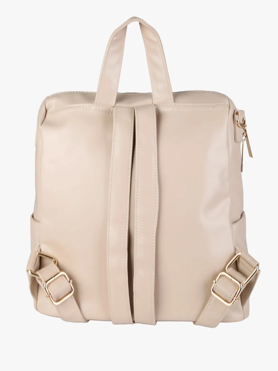 Laura Biagiotti Zaino donna in ecopelle con monogramma - naturale