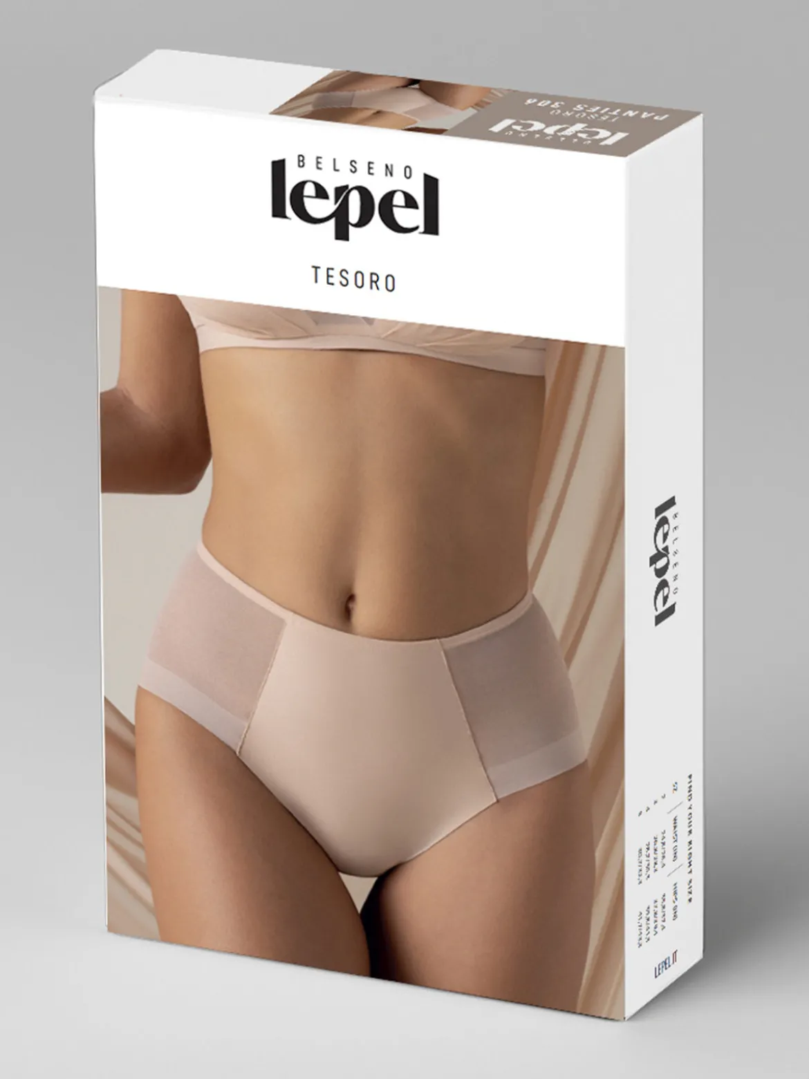 Lepel PANTIES 306 Guaina donna a vita alta - nero