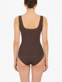 Lepel SKIN2SKIN TOPBRA Top con reggiseno in microfibra - moro