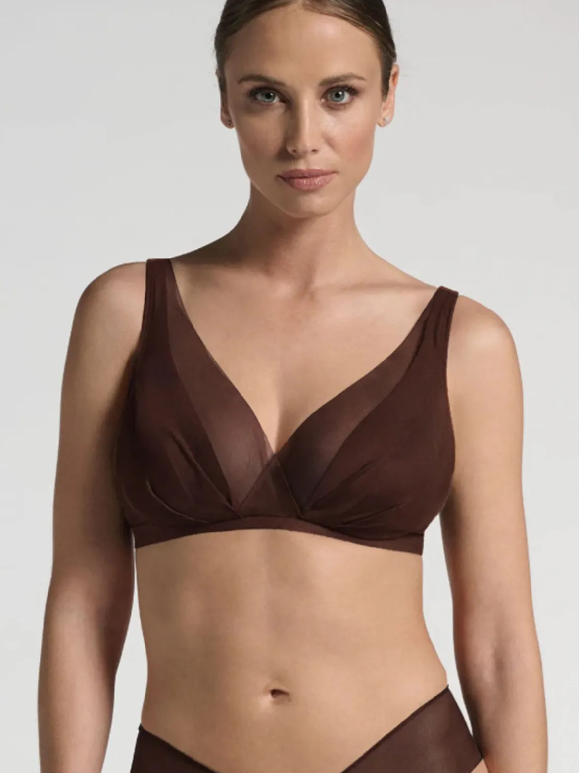 Lepel TESORO VELABRA 300 Reggiseno donna senza ferretto coppa B - coffe