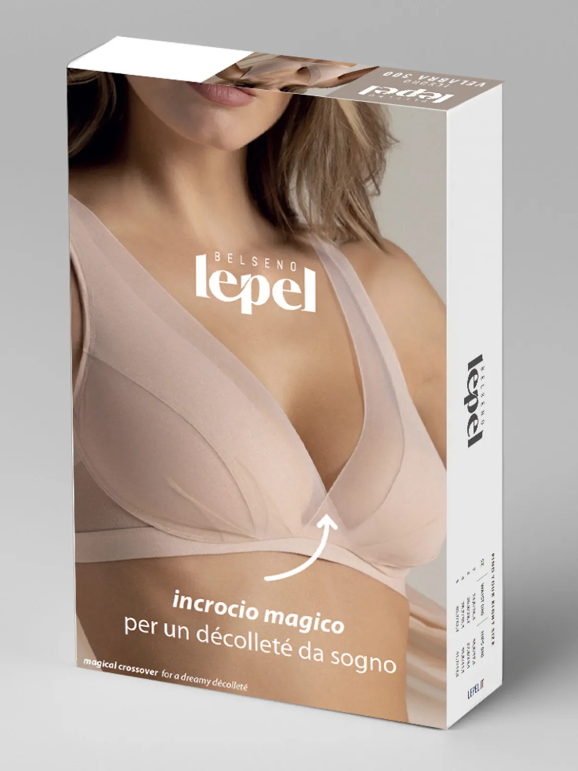 Lepel TESORO VELABRA 300 Reggiseno donna senza ferretto coppa B - coffe
