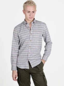 Liabel Camicia da uomo maniche lunghe a fantasia