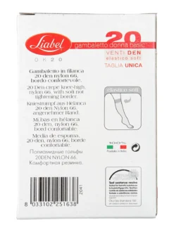 Liabel Confezione da 2 paia gambaletti donna 20 DENARI - nero